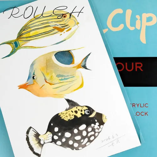 Miniatura 9 de CuppaClip Bloque de papel de acuarela de algodón puro, 300 GSM (140 libras) sin ácidos, 20 hojas de suministros de arte de acuarela