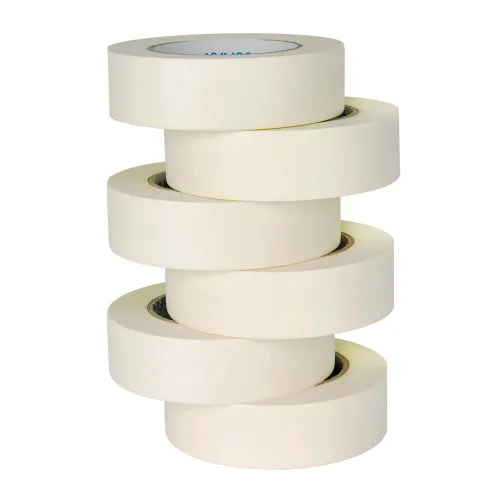 Miniatura 9 de Cinta adhesiva de 0.94 pulgadas de ancho, fina cinta blanca para pintores, cinta adhesiva beige a granel para pintar el hogar, oficina, escuela