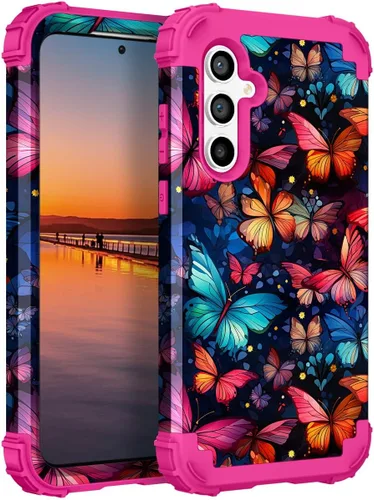 Miniatura 52 de Hocase Funda para Galaxy S20 FE 5G, Protección resistente a prueba de golpes, goma de silicona suave + parachoques de plástico duro, funda