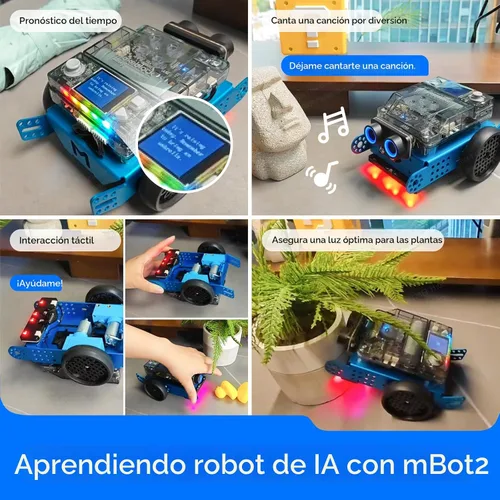 Miniatura 2 de Makeblock mBot2 Robot de Codificación para Niños, Soporte de Aprendizaje AI con Programación Scratch y Python, Kit de Robótica para Niños de 8 a 12