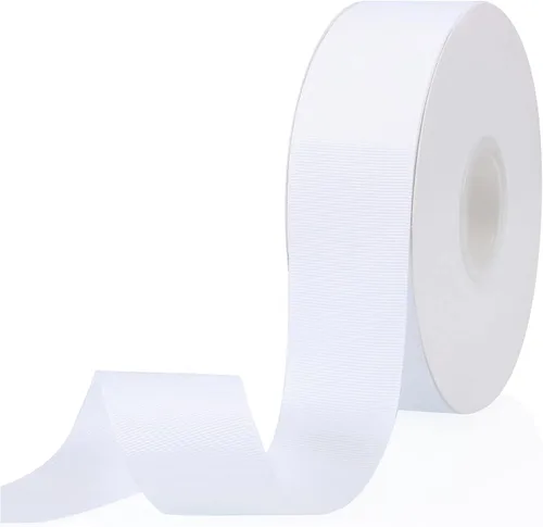 Miniatura 105 de Cinta de grogrén de doble cara de color liso azul bebé de 1-1/2 pulgadas x 50 yardas para envolver regalos, bodas, fiestas, manualidades, lazos