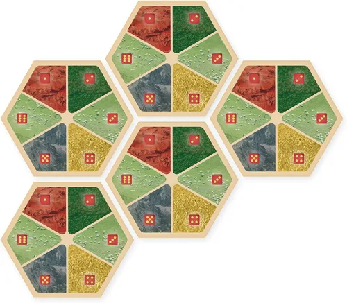 Miniatura 10 de Amalgam Escenario Hexagonal de Reemplazo Multi-Recurso compatible con Los Colonos de Catan de Catan, Seafarers, Cities and Knights y Expansiones