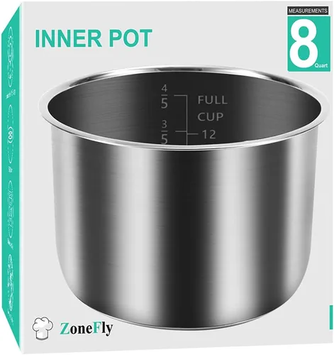 Miniatura 7 de Olla a presión XL de 6 cuartos de repuesto, olla interior de acero inoxidable compatible con olla a presión de 6 cuartos PPC770 PPC771 PPC770-1 PRO
