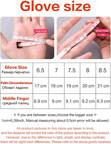 Miniatura 2 de Suvoiier Women's Artificial Leather Gloves Winter Warm Short Thin Screen Driving Color Women's Leather Gloves
