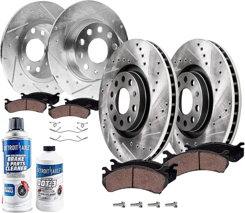 Miniatura 24 de Detroit Axle - Kit de freno delantero para Chevy GMC Silverado Sierra Yukon XL Express Savana Suburban 1500 Tahoe Avalanche Cadillac Escalade Pinza