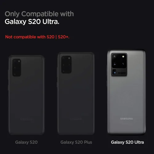 Miniatura 2 de Spigen Liquid Air Armor - Funda diseñada para Samsung Galaxy S20 Ultra/Galaxy S20 Ultra 5G (2020), color negro mate Mate negro