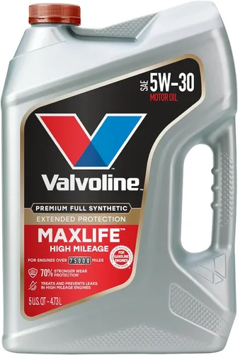 Miniatura 35 de Valvoline - Aceite de motor de mezcla sintética SAE 10W-40 de alto millaje, con MaxLife Technology, 5 cuartos de galón