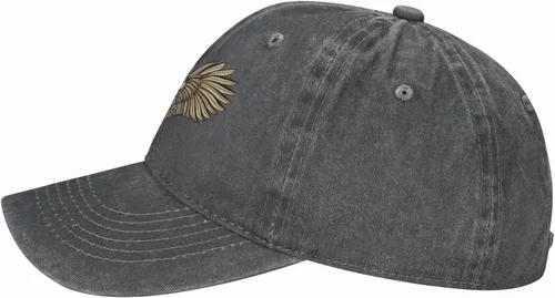 Miniatura 4 de Cowboy Hat Trendy Hats for Man and Women Djustable Four Season Outdoor Baseball Cap of Hell Skull with Angel Deep Heather