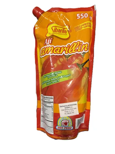 Miniatura 3 de Salsa de pimienta Aji Amarillo - Pimientos en pasta de chile amarillo peruano - No picante - 550 gramos - 19.4 oz