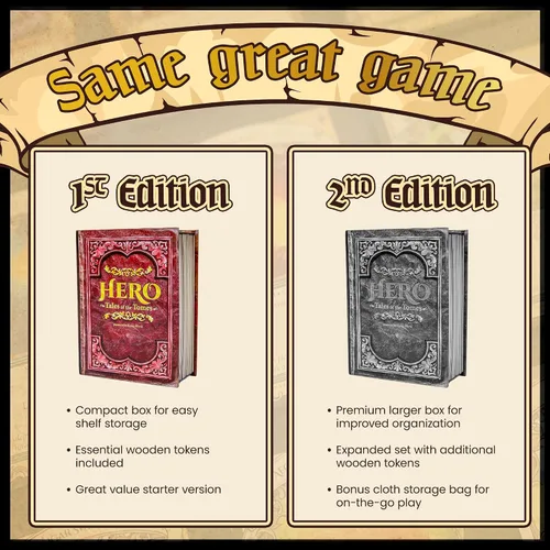 Miniatura 13 de Hero: Tales of The Tomes - por Tomekeeper Entertainment - Juego de cartas de batalla para adolescentes y adultos - Baraja comunitaria - Sin