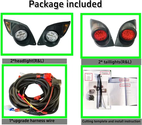 Miniatura 6 de Kit de luz LED Yamaha compatible con carrito de golf con luces traseras LED para Yamaha G29 Drive 2007+