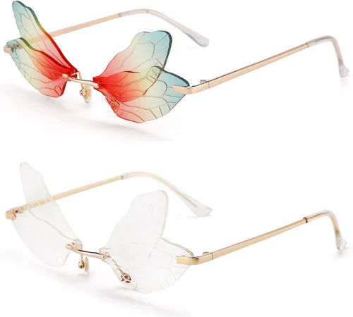 Miniatura 5 de Hycredi Gafas de sol de trébol irlandés del día de San Patricio, gafas de disfraz de duende de trébol de cuatro hojas verdes