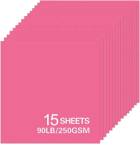 Miniatura 15 de 15 hojas de papel de cartulina negra, cartulina de 12 x 12 pulgadas para Cricut, papel de construcción grueso para hacer tarjetas, álbumes de Negro