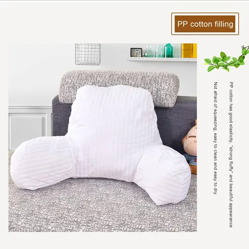 Miniatura 5 de Almohada de lectura con brazos Soporte de espalda para sentarse en la cama/sofá cuello, lumbar y cojín de apoyo de espalda baja coxis