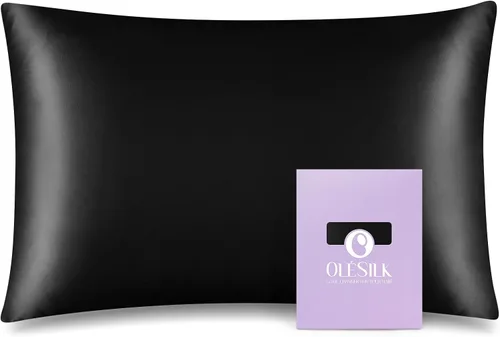Olesilk - Funda de almohada 100% seda con cremallera oculta para la belleza del cabello y la piel, ambos lados, 19 milímetros (0.74 pulgadas),