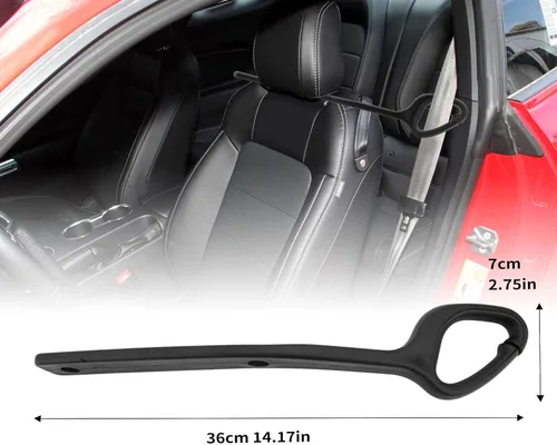 Miniatura 4 de Par de soportes de guía de extensión de cinturón de seguridad compatibles con accesorios de seguridad Ford Mustang EcoBoost GT 2014-2021