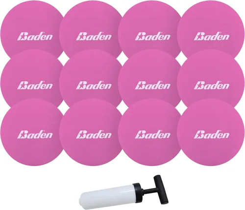 Miniatura 9 de Baden Mini voleibol de 4 pulgadas, paquete de 12 con bomba para regalo de equipo, premio y apto para piscina