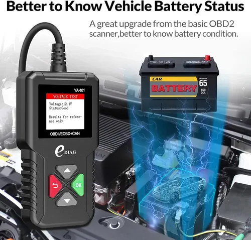 Miniatura 6 de Escáner EDIAG OBD2 YA-101 Lector de código automático para comprobar la luz del motor, sensor O2, prueba EVAP, prueba de monitor a bordo