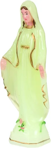 ABOOFAN Figura de estatuas romanas de María iluminada, colección renacentista, adorno religioso de la Virgen María, decoración del catolicismo