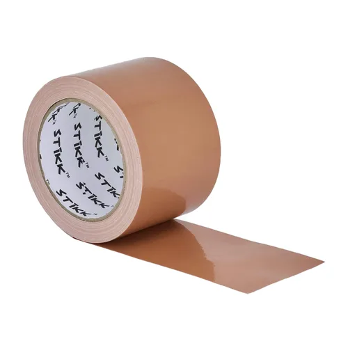 Cinta Adhesiva STIKK - Cinta de Pato Color Miel - 7.6 cm x 22.86 metros - Cinta Resistente para Reparaciones, Proyectos Domésticos - para HVAC Beige