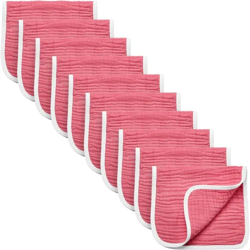Miniatura 22 de Synrroe Paños de muselina grandes para eructos, paños de muselina para bebés niñas y niños, paquete de 10 extraabsorbentes y suaves de muselina, 6