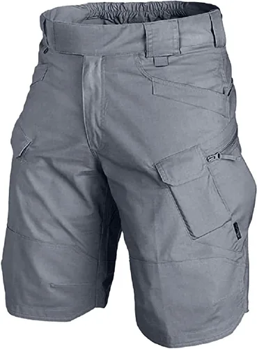 Miniatura 6 de Pantalones cortos tácticos para hombre, longitud hasta la rodilla, pantalones cortos militares de combate, impermeables, con múltiples bolsillos