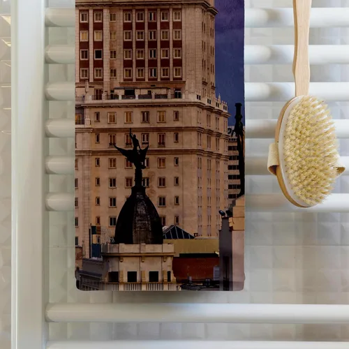 Miniatura 2 de 3dRose Paño 11x12 para rostro y cuerpo - España, Madrid, Gran Vía y Edificio España - EU27 WBI0668 - Walter Bibikow Madrid