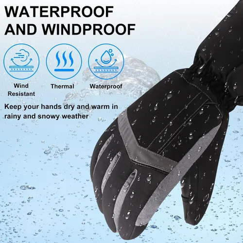 Miniatura 4 de MMlove USB Heated Gloves for Men Women, Touchscreen, Waterproof, Outdoor & Indoor Hand Warmers for Climbing,Motorcycling,Skiing
