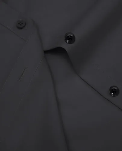 Miniatura 4 de siliteelon Camisas de vestir de manga corta con botones para mujer, camisas de algodón con botones para mujer, blusa ajustada de manga 3/4