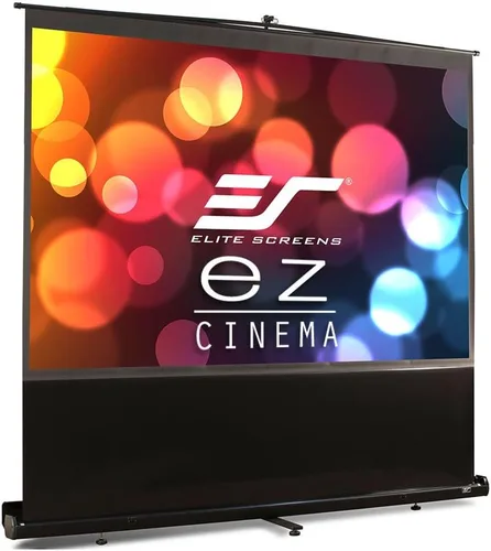 Miniatura 19 de Elite Screens ezCinema 2 pantalla de proyección, 84 pulgadas 16:9, manual de piso con extracción de tijera, portátil para oficina en casa, aula