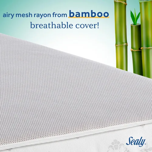 Miniatura 9 de Sealy Baby Airy Night Diamond - Colchón transpirable para cuna, fabricado en Estados Unidos, certificado GREENGUARD Gold, superficie de malla