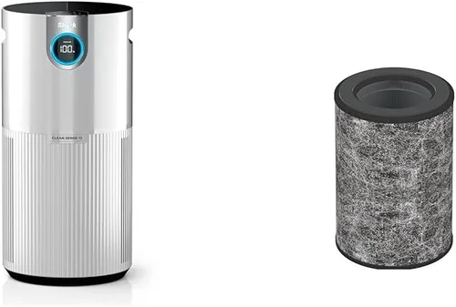 Shark Purificador de aire para habitación grande del hogar + filtro HEPA verdadero antialérgeno con bloqueo de humos, tecnología Clean Sense, filtro
