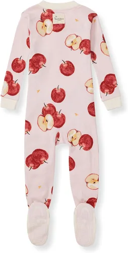 Miniatura 116 de Burt's Bees Baby Pijama para bebé niña, 100% algodón orgánico, pijama de una pieza, overol diagonal con cremallera, ajuste cómodo