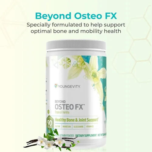 Miniatura 2 de BEYOND Osteo Fx POLVO - Bote de 12.70 oz con sabor a vainilla tropical