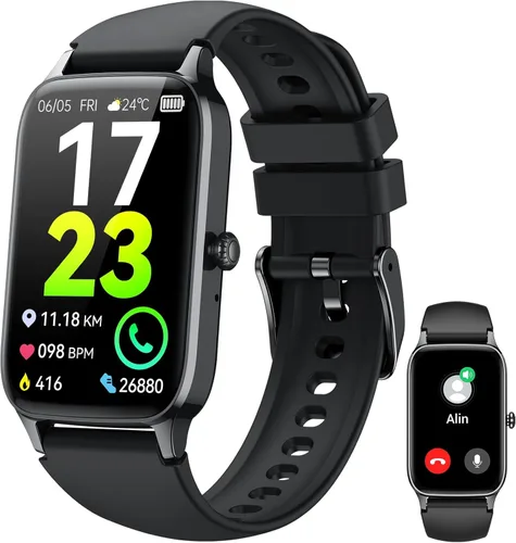 Reloj inteligente para hombres y mujeres (respuesta/hacer llamadas), 2025 rastreador de actividad de fitness de 1.57 pulgadas, reloj inteligente con