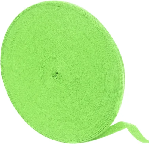 Miniatura 53 de uxcell Cinta de sarga de algodón de 50 yardas, cinta de espiga de 3/8 pulgadas para coser ropa, manualidades (azul)
