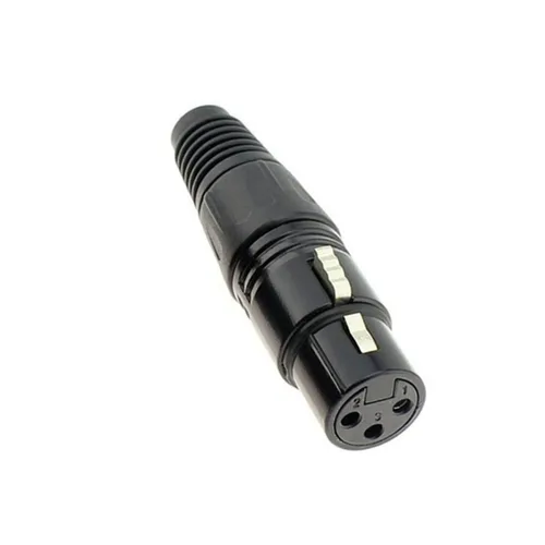 Miniatura 3 de XLR - Conector de micrófono de audio macho/hembra de 3 pines, carcasa negra, 4 pares (XLR macho/hembra)