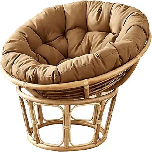 Miniatura 9 de HUHJYUGE Cojín redondo para asiento de columpio de 16 x 16 pulgadas, cojín colgante para silla de huevo, resistente al agua, para exteriores, tela