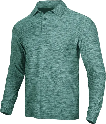 Miniatura 39 de NAVISKIN Camisas polo para hombre, de secado rápido, UPF 50, manga larga y corta, que absorben la humedad