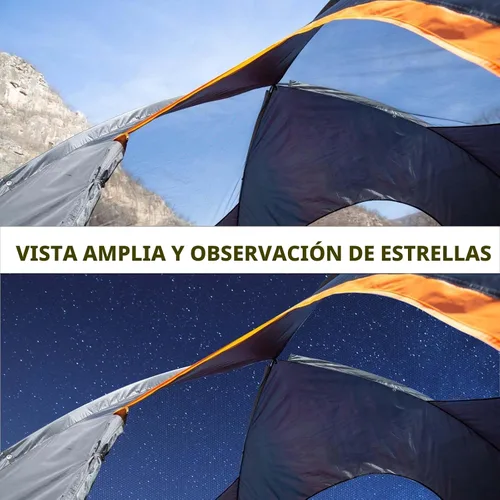 Miniatura 7 de EchoSmile - Tienda de campaña para 10/12 personas, resistente al agua y al viento, con toldo de lluvia, fácil de instalar para acampar al aire