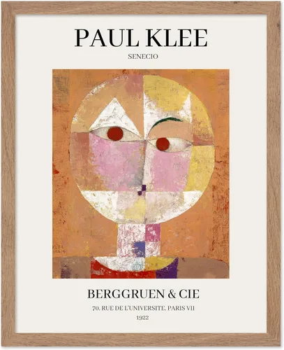 Miniatura 58 de Poster Master Póster vintage de Paul Klee – Impresión retro de cómicos – Arte de dibujo – Arte abstracto – Regalo para hombres y mujeres – Estilo-09