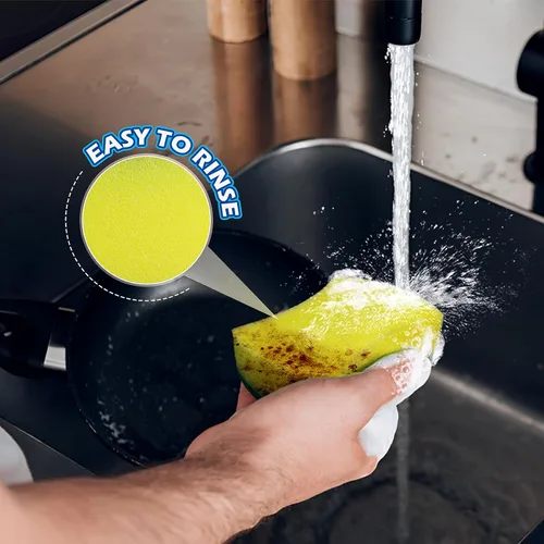 Miniatura 5 de Esponjas de limpieza de cocina,Paquete de 24 Eco Anti-Scratch para platos,Esponjas para fregar