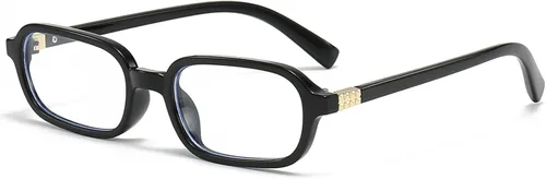 Miniatura 14 de Breaksun Gafas Retro Rectangulares para Mujeres y Hombres, Gafas Pequeñas Cuadradas con Bloqueo de Luz Azul, Anteojos Vintage