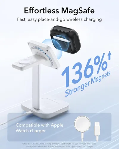 Miniatura 5 de ESR Funda para AirPods Pro 3, compatible con AirPods Pro de 3ª generación (2025), compatible con MagSafe, cubierta de protección completa contra