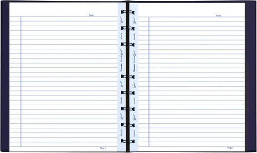 Miniatura 3 de Blueline MiracleBind - Cuaderno de 1 materia, regla media/universitaria, cubierta morada, (75) hojas de 9.25 x 7.25 pulgadas
