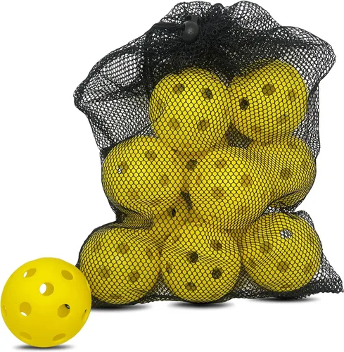 Miniatura 17 de 6 -Pack Pickleball Balls, 26 Holes Outdoor Pickleballs, High Elasticity & Durable Pickle Balls for All Style Pickleball Paddles Indoor Pickleballs