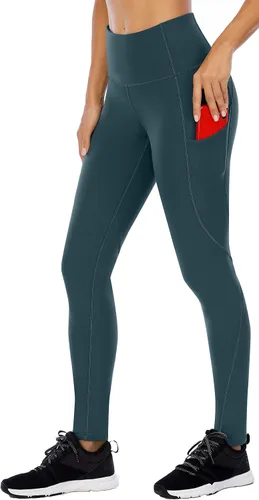 Miniatura 54 de Ewedoos - Leggings con bolsillos para mujer, de talle alto, pantalones de yoga, pantalones de entrenamiento, con levantamiento de glúteos