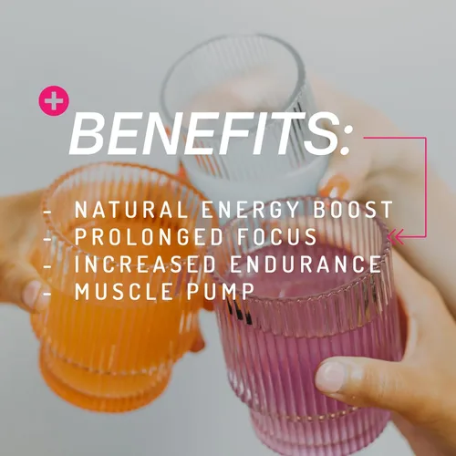Miniatura 3 de Polvo de pre-entrenamiento, totalmente natural para obtener energía, bomba, resistencia y fuerza, con cafeína (goma agria)