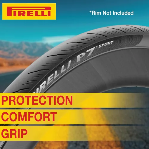 Miniatura 5 de Pirelli P7 Sport 26-622 700 x 26c Neumático de bicicleta de alto rendimiento, confianza, control y durabilidad en un neumático de entrenamiento