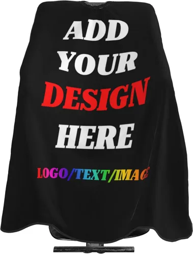 Capa de peluquería personalizada con tu propio logotipo, imagen, texto, capa de corte de pelo para estilista, peluquería